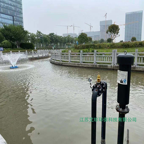 沉水風機噴泉曝氣機在上海閔行區河道治理中.jpg 沉水風機噴泉曝氣機在上海閔行區河道治理中.jpg
