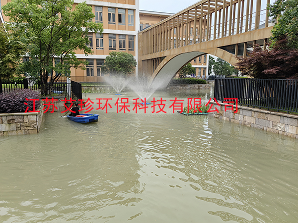 噴泉曝氣機涌泉式高噴式喇叭花型太陽能