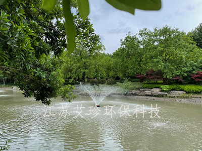 噴泉曝氣機河道治理江蘇艾珍環保